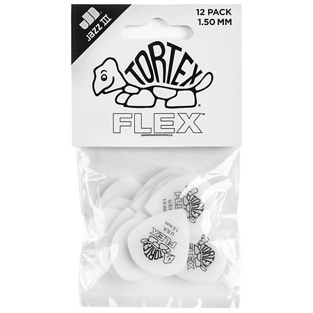 468P150 Tortex Flex Jazz III 1,50 mm Sachet de 12 Dunlop