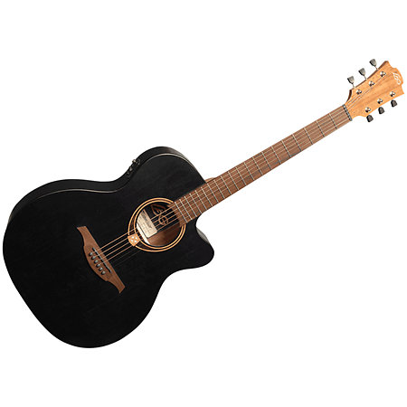 LAG Tramontane T70ACE-BLS Auditorium Cutaway Electro Black Satin