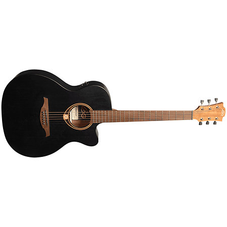 LAG Tramontane T70ACE-BLS Auditorium Cutaway Electro Black Satin