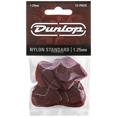 44P125 Nylon Standard 1,25 mm Pack de 12 Dunlop