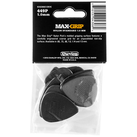 449P100 Max Grip 1,00 mm Sachet de 12 Dunlop