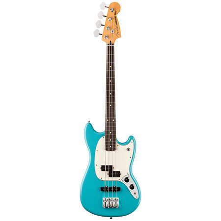 Player II Mustang Bass PJ RW Aquatone Blue Fender