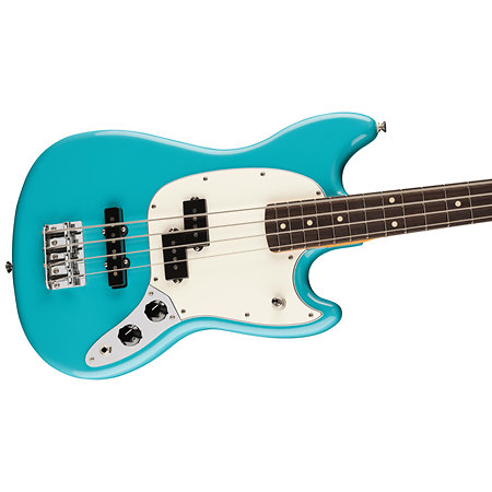 Player II Mustang Bass PJ RW Aquatone Blue Fender