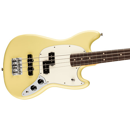 Player II Mustang Bass PJ RW Hialeah Yellow Fender