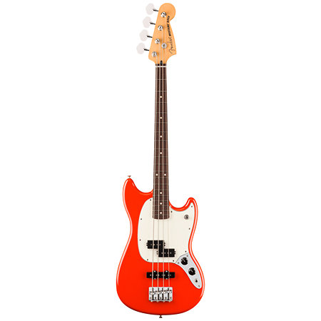 Player II Mustang Bass PJ RW Coral Red Fender