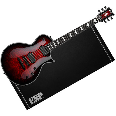 ESP E-II Eclipse in See Thru Black Cherry Sunburst + étui