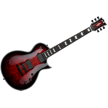 ESP E-II Eclipse in See Thru Black Cherry Sunburst + étui