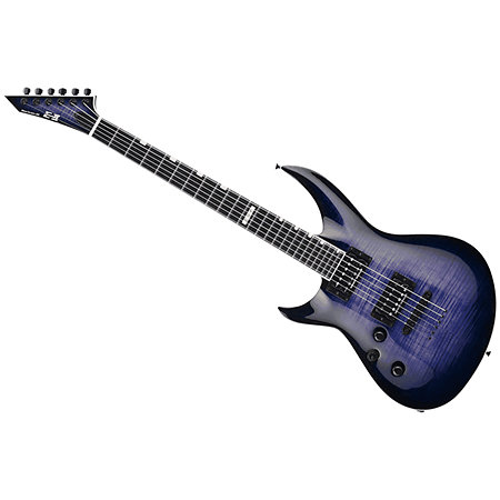 ESP E-II Horizon-III Reindeer Blue Gaucher + étui