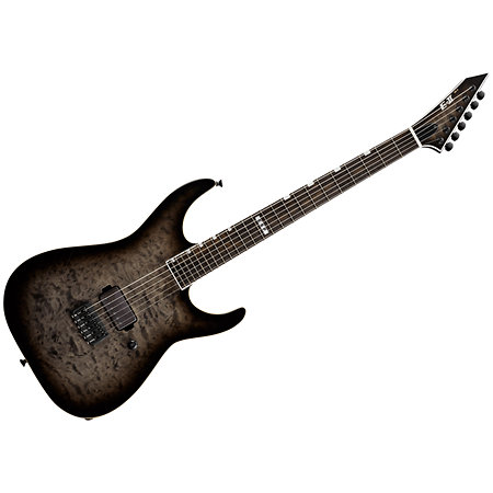 ESP E-II M-I Thru NT QM See Thru Black Sunburst + étui