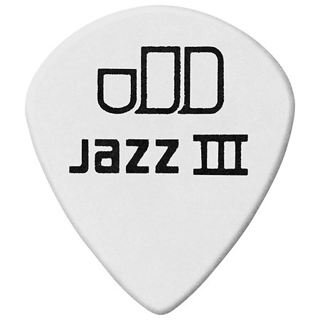 478R135 Tortex White Jazz III 1,35 mm Sachet de 72 Dunlop