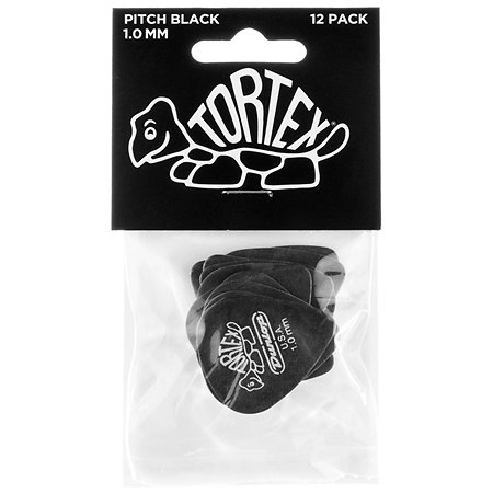 488P100 Tortex Pitch Black 1,00 mm Sachet de 12 Dunlop