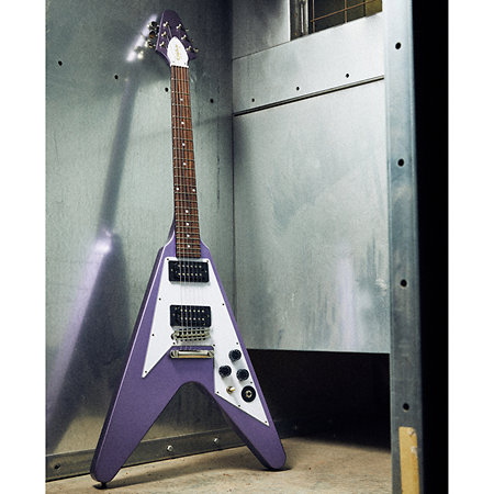 Kirk Hammett 1979 Flying V Purple Metallic Epiphone