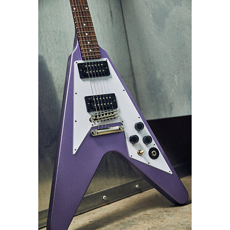 Kirk Hammett 1979 Flying V Purple Metallic Epiphone