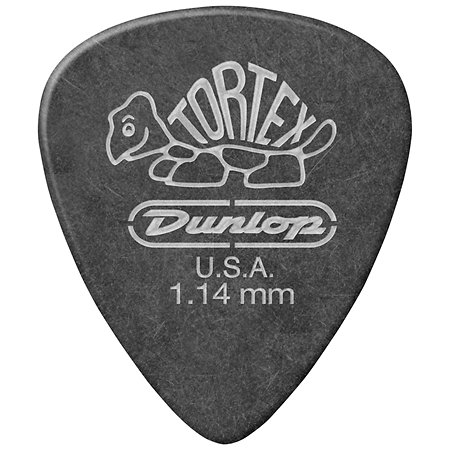 Dunlop 488P114 Tortex Pitch Black 1,14 mm Sachet de 12