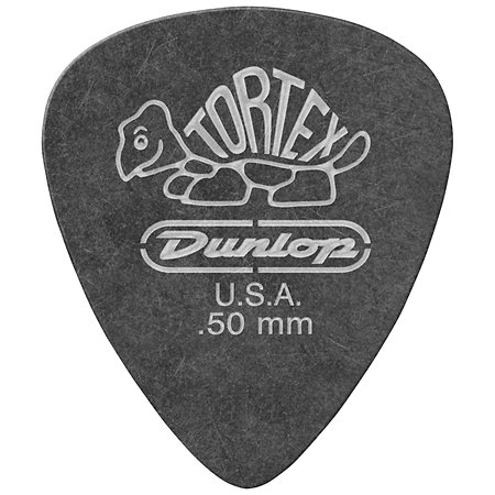 488P50 Tortex Pitch Black 0,50 mm Sachet de 12 Dunlop