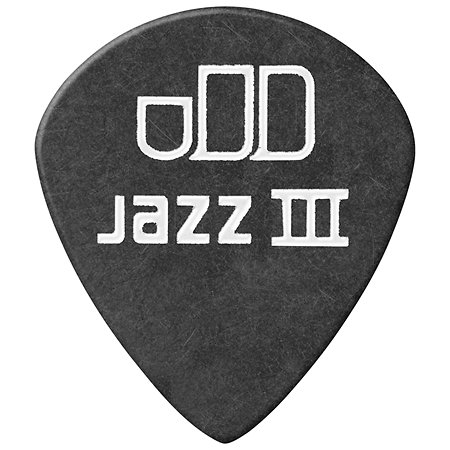 482P100 Tortex Pitch Black Jazz III 1,00 mm Sachet de 12 Dunlop