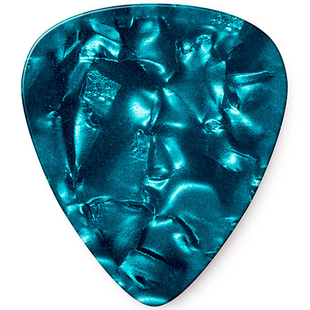 483P11TH Genuine Celluloid Classic, Perloid turquoise, Thin, x12 Dunlop