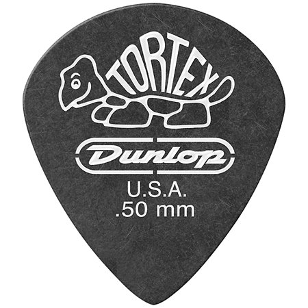 Dunlop 482P50 Tortex Pitch Black Jazz III 0,50 mm Sachet de 12