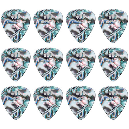 483P14HV Genuine Celluloid Classic, Abalone, Heavy, x12 Dunlop