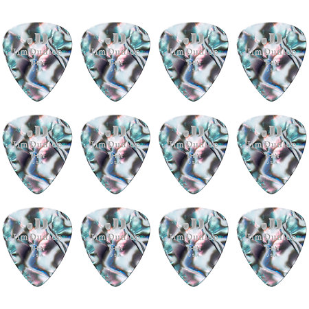 483P14TH Genuine Celluloid Classic, Abalone, Thin, x12 Dunlop