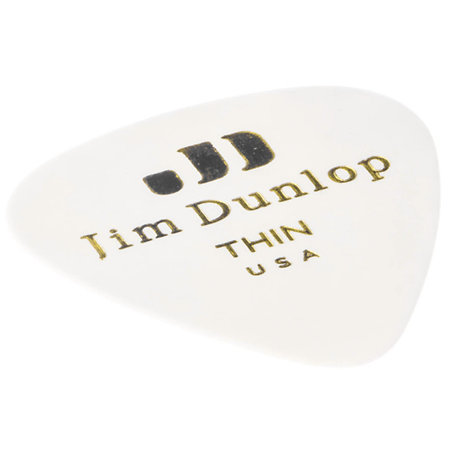 483R01TH Genuine Celluloid Classic Blanc Thin x72 Dunlop