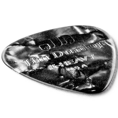 483R02EXH Genuine Celluloid Classic Perloid noir Extra heavy x72 Dunlop