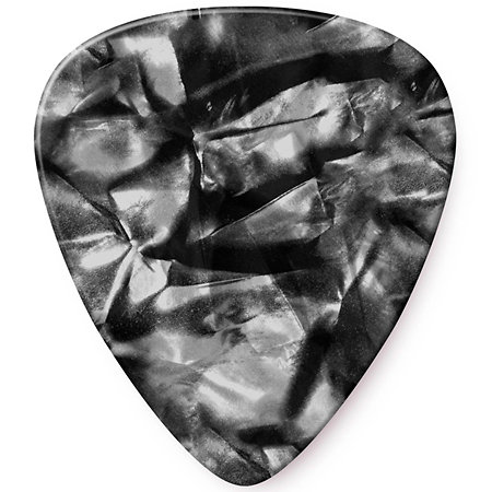 Dunlop 483R02H Genuine Celluloid Classic Perloid noir Heavy x72