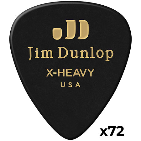 Dunlop 483R03EXH Genuine Celluloid Classic Noir Extra heavy x72