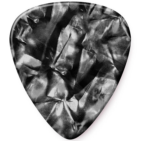 Dunlop 483R02TH Genuine Celluloid Classic Perloid noir Thin x72