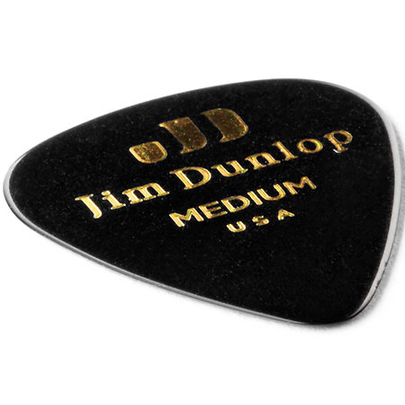 483R03M Genuine Celluloid Classic Noir Medium x72 Dunlop