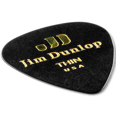 483R03TH Genuine Celluloid Classic Noir Thin x72 Dunlop