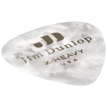 483R04EXH Genuine Celluloid Classic Perloid blanc Extra heavy x72 Dunlop