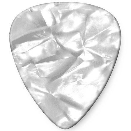 Dunlop 483R04H Genuine Celluloid Classic Perloid blanc Heavy x72