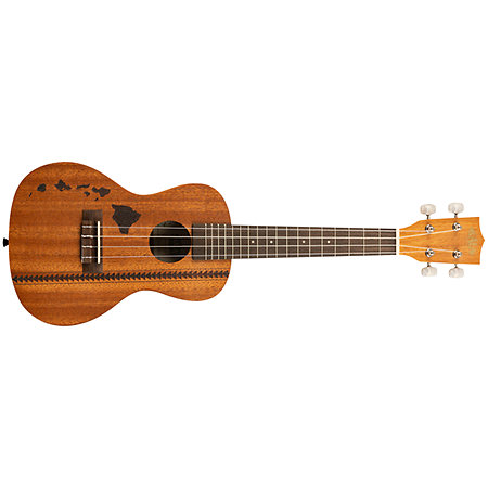 Kala KA-15 Concert Mahogany motif Hawaiian island et tattoo