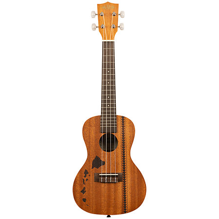 KA-15 Concert Mahogany motif Hawaiian island et tattoo + housse Kala