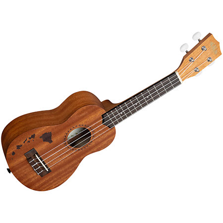 Kala KA-15 Soprano Mahogany motif Hawaiian island + housse