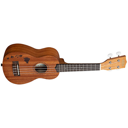 Kala KA-15 Soprano Mahogany motif Hawaiian island + housse