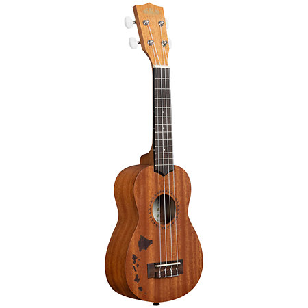 KA-15 Soprano Mahogany motif Hawaiian island + housse Kala