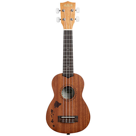 KA-15 Soprano Mahogany motif Hawaiian island + housse Kala