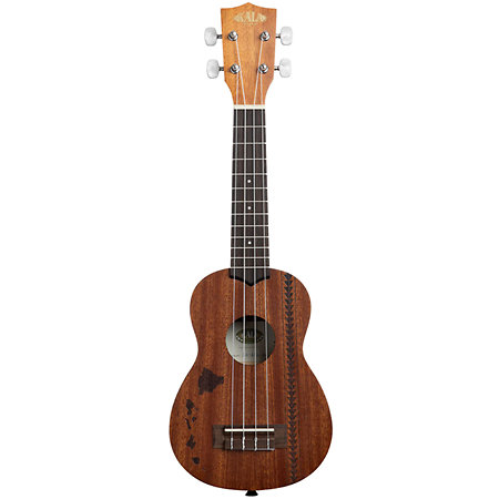 KA-15 Soprano Mahogany motif Hawaiian island et tattoo + housse Kala