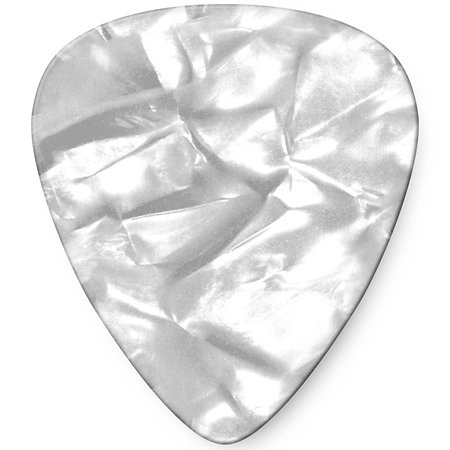 Dunlop 483R04TH Genuine Celluloid Classic Perloid blanc Thin x72