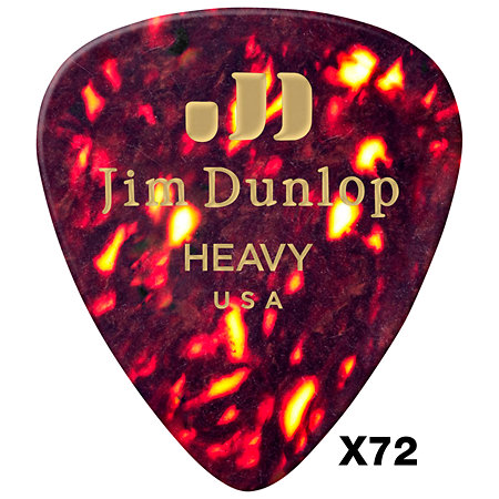 Dunlop 483R05HV Genuine Celluloid Classic Écaille Heavy x72