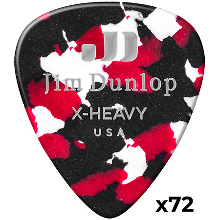 Dunlop 483R06EXH Genuine Celluloid Classic Confetti Extra heavy x72