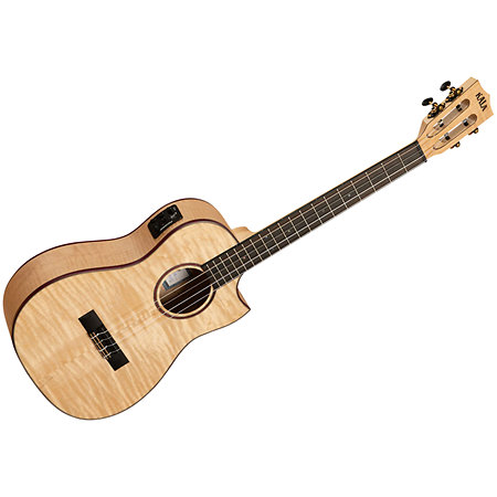 Kala All Solid Flame Maple Cutaway Baritone + housse