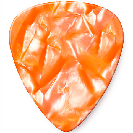 Dunlop 483R08M Genuine Celluloid Classic Perloid orange Medium x72