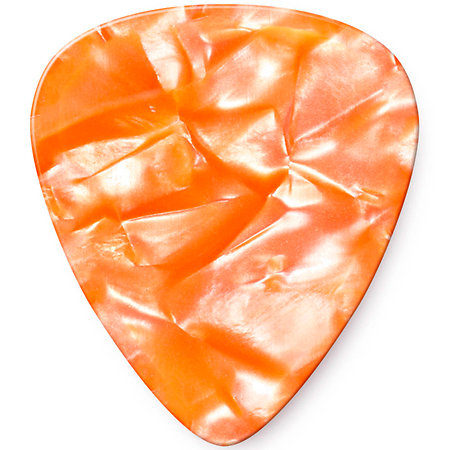 Dunlop 483R08TH Genuine Celluloid Classic Perloid orange Thin x72