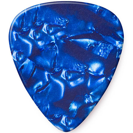 Dunlop 483R10H Genuine Celluloid Classic Perloid bleu Heavy x72