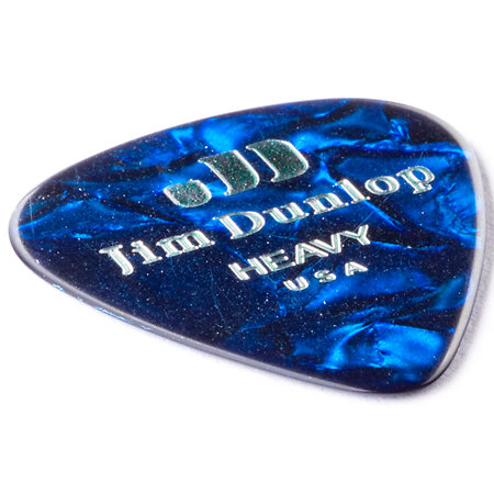 483R10H Genuine Celluloid Classic Perloid bleu Heavy x72 Dunlop