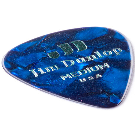483R10M Genuine Celluloid Classic Perloid bleu Medium x72 Dunlop