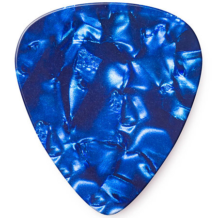 Dunlop 483R10TH Genuine Celluloid Classic Perloid bleu Thin x72